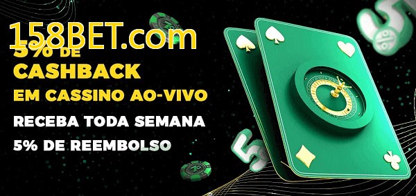 Promoções do cassino ao Vivo 158BET.com